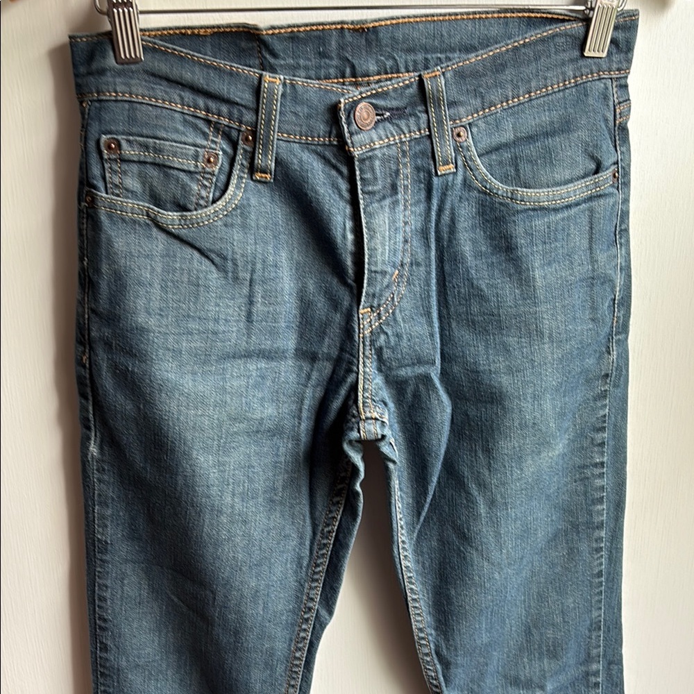Levi’s Blue Straight-Leg Jeans with Regular Fit size Unisex 28x32 - Picture 4 of 11